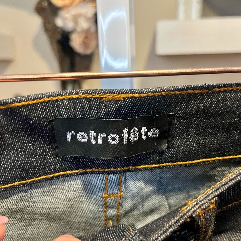 Retrofete Moore Mid Rise Flare Jean - Sold Out NWOT - Picture 10 of 13